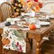 Fall Table Runner,Orange Sage Pumpkin Table Runners 72 Inches Long, 13"x72"